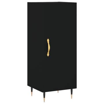 Highboard Black 34.5x34x180 cm Engineered Wood