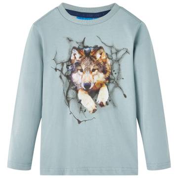 Kids' T-shirt with Long Sleeves Light Blue 104