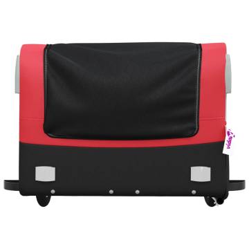 Bike Trailer Black and Red 45 kg Iron