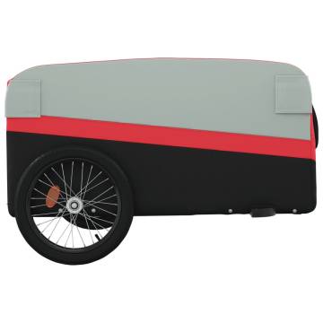 Bike Trailer Black and Red 45 kg Iron