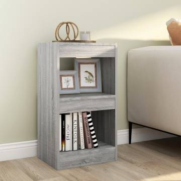 Book Cabinet/Room Divider Grey Sonoma 40x30x72 cm