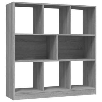 Book Cabinet Grey Sonoma 97.5x29.5x100 cm Engineered Wood