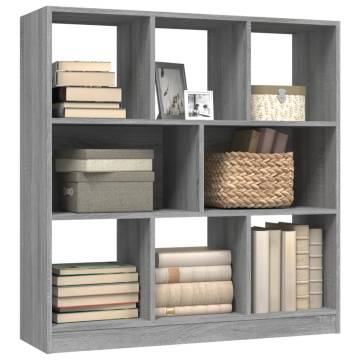 Book Cabinet Grey Sonoma 97.5x29.5x100 cm Engineered Wood