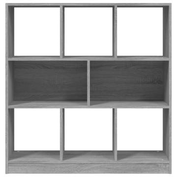 Book Cabinet Grey Sonoma 97.5x29.5x100 cm Engineered Wood