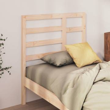 Bed Headboard 96x4x104 cm Solid Wood Pine