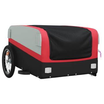 Bike Trailer Black and Red 45 kg Iron