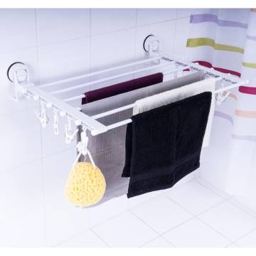 RIDDER Laundry Rack Vacuumcap Ela include Clips White