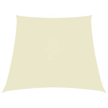 Sunshade Sail Oxford Fabric Trapezium 3/5x4 m Cream