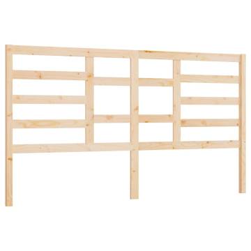 Bed Headboard 206x4x104 cm Solid Wood Pine