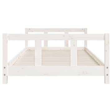 Kids Bed Frame White 90x190 cm Solid Wood Pine