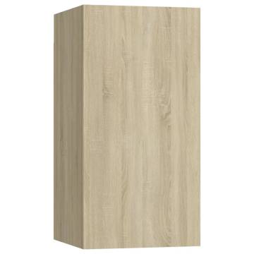 TV Cabinets 2 pcs Sonoma Oak 30.5x30x60 cm Engineered Wood