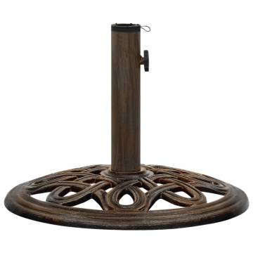 Umbrella Base Bronze 40x40x32 cm Cast Iron