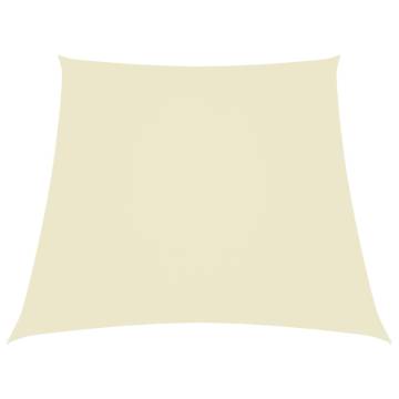 Sunshade Sail Oxford Fabric Trapezium 2/4x3 m Cream