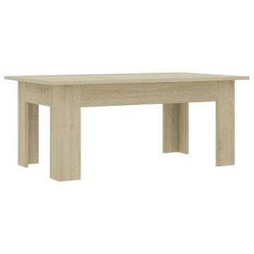 Coffee Table Sonoma Oak 100x60x42 cm Engineered Wood