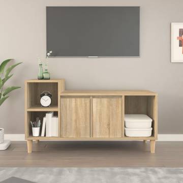 TV Cabinet Sonoma Oak 100x35x55 cm Engineered Wood