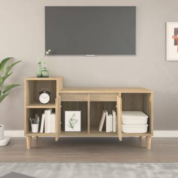 TV Cabinet Sonoma Oak 100x35x55 cm Engineered Wood