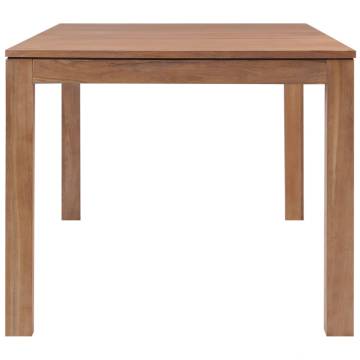 Dining Table Solid Teak Wood with Natural Finish 180x90x76 cm