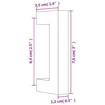 Cabinet Handles 20 pcs Gold 64 mm Stainless Steel