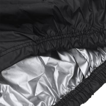 Motorcycle Cover Black 220x95x110 cm 210D Oxford