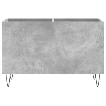 Record Cabinet Concrete Grey 74.5x38x48 cm Engineered Wood