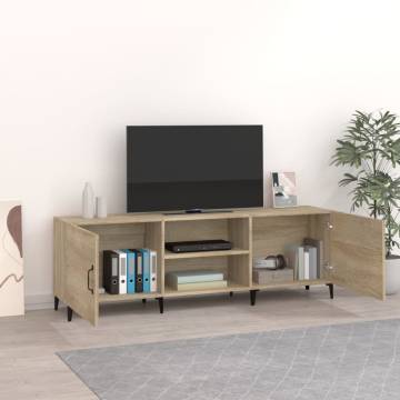 TV Cabinet Sonoma Oak 150x30x50 cm Engineered Wood