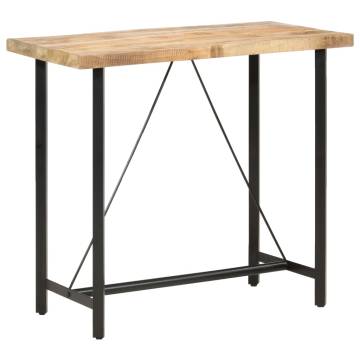 Bar Table 120x58x107 cm Rough Mango Wood