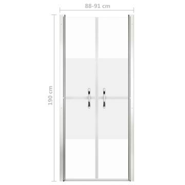 Shower Door Half Frosted ESG 91x190 cm