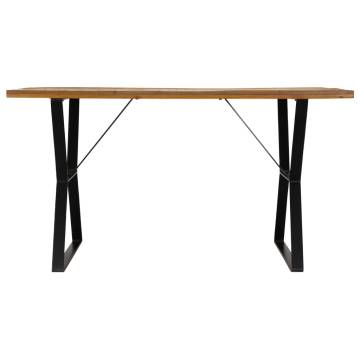 Dining Table 140x80x76 cm Solid Reclaimed Wood