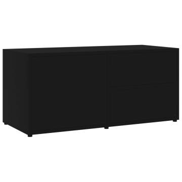 TV Cabinet Black 80x34x36 cm Engineered Wood