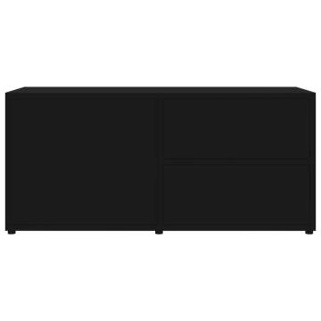 TV Cabinet Black 80x34x36 cm Engineered Wood