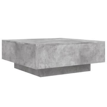 Coffee Table Concrete Grey 80x80x31 cm Engineered Wood