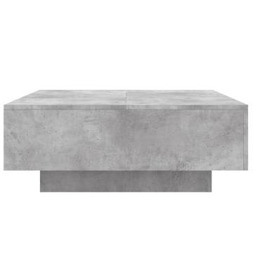 Coffee Table Concrete Grey 80x80x31 cm Engineered Wood