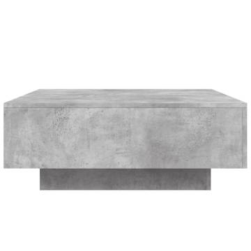 Coffee Table Concrete Grey 80x80x31 cm Engineered Wood