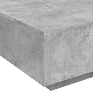 Coffee Table Concrete Grey 80x80x31 cm Engineered Wood