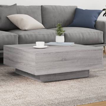 Coffee Table Grey Sonoma 80x80x31 cm Engineered Wood