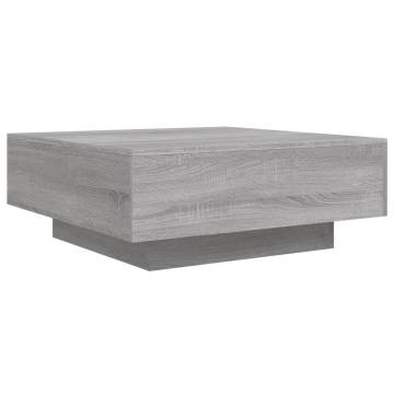 Coffee Table Grey Sonoma 80x80x31 cm Engineered Wood