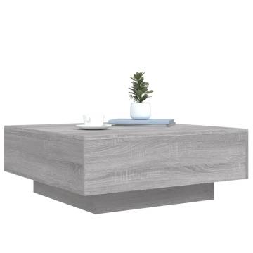 Coffee Table Grey Sonoma 80x80x31 cm Engineered Wood