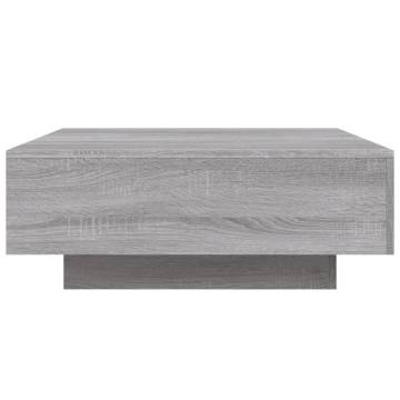 Coffee Table Grey Sonoma 80x80x31 cm Engineered Wood