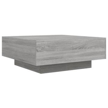 Coffee Table Grey Sonoma 80x80x31 cm Engineered Wood