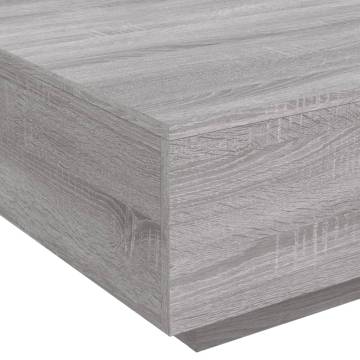 Coffee Table Grey Sonoma 80x80x31 cm Engineered Wood