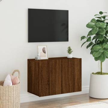 TV Cabinet Wall-mounted Brown Oak 60x30x41 cm