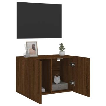 TV Cabinet Wall-mounted Brown Oak 60x30x41 cm