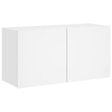 TV Cabinet Wall-mounted White 80x30x41 cm