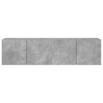 TV Cabinets Wall-mounted 2 pcs Concrete Grey 80x30x41 cm