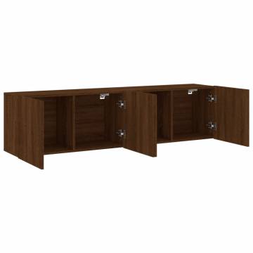 TV Cabinets Wall-mounted 2 pcs Brown Oak 80x30x41 cm