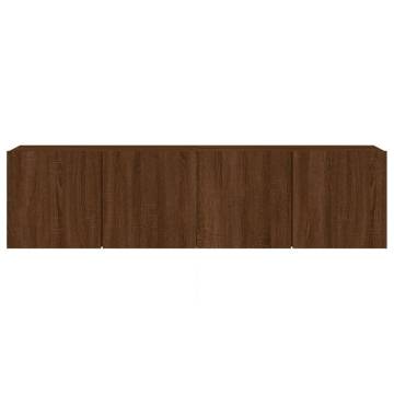 TV Cabinets Wall-mounted 2 pcs Brown Oak 80x30x41 cm