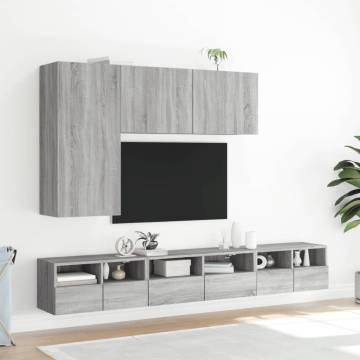 TV Cabinet Wall-mounted Grey Sonoma 100x30x41 cm