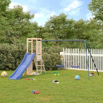 Outdoor Playset Solid Wood Pine