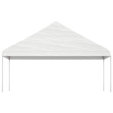 Gazebo with Roof White 20.07x5.88x3.75 m Polyethylene