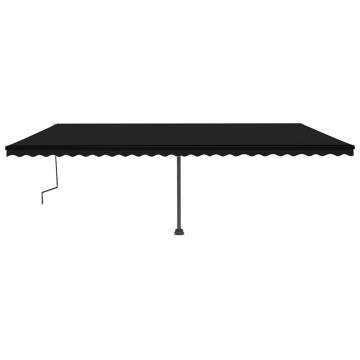 Freestanding Manual Retractable Awning 600x350 cm Anthracite